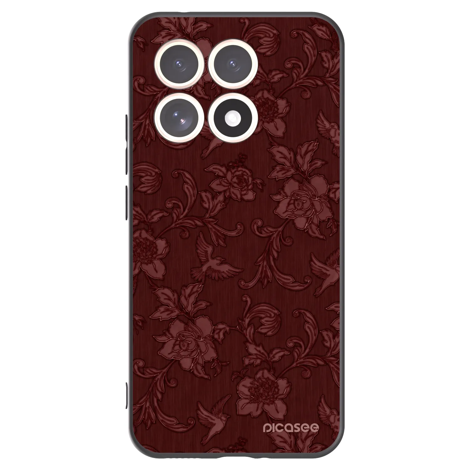 Picasee crna silikonska maskica za Xiaomi 15T - Red Elegance