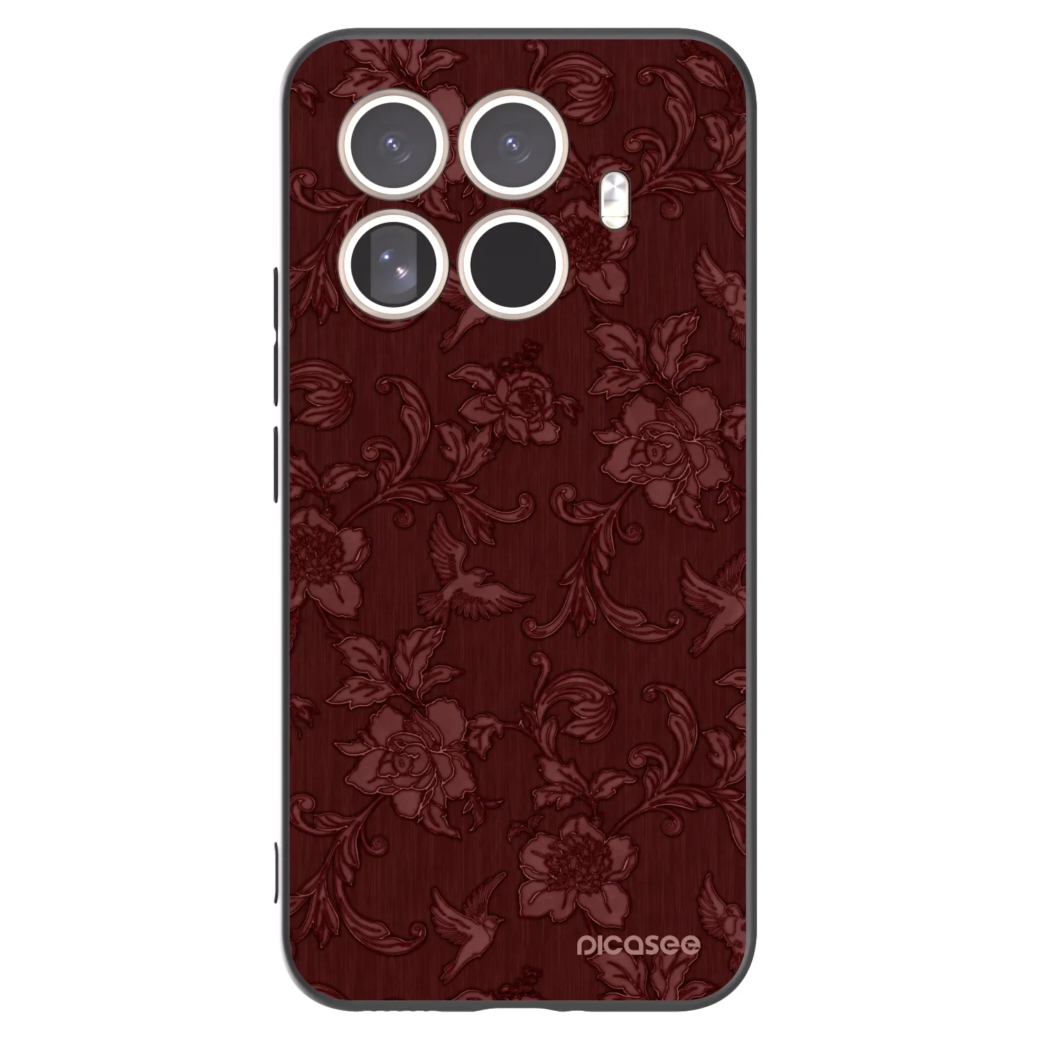Picasee crna silikonska maskica za Xiaomi 15T Pro - Red Elegance