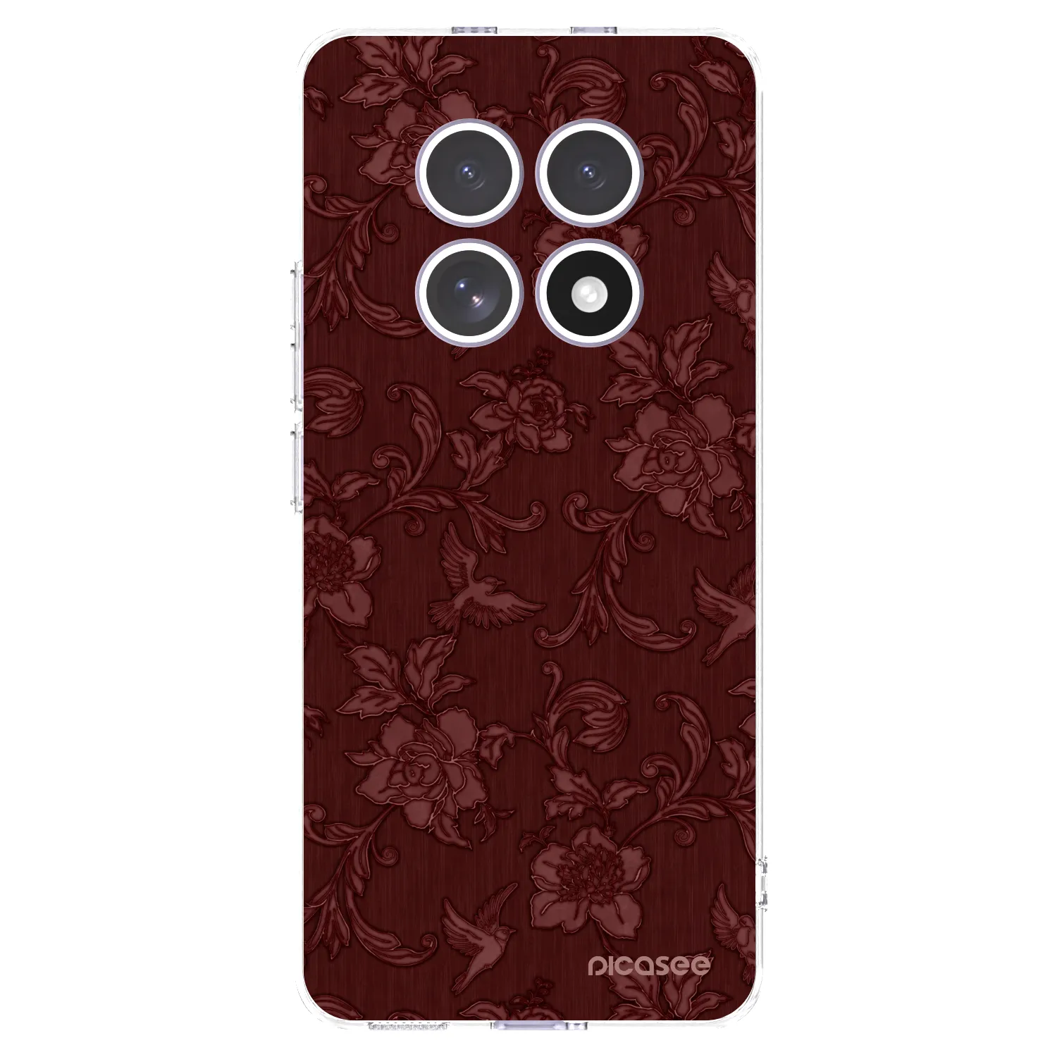 Picasee silikonska prozirna maskica za Xiaomi Redmi Note 15 4G - Red Elegance