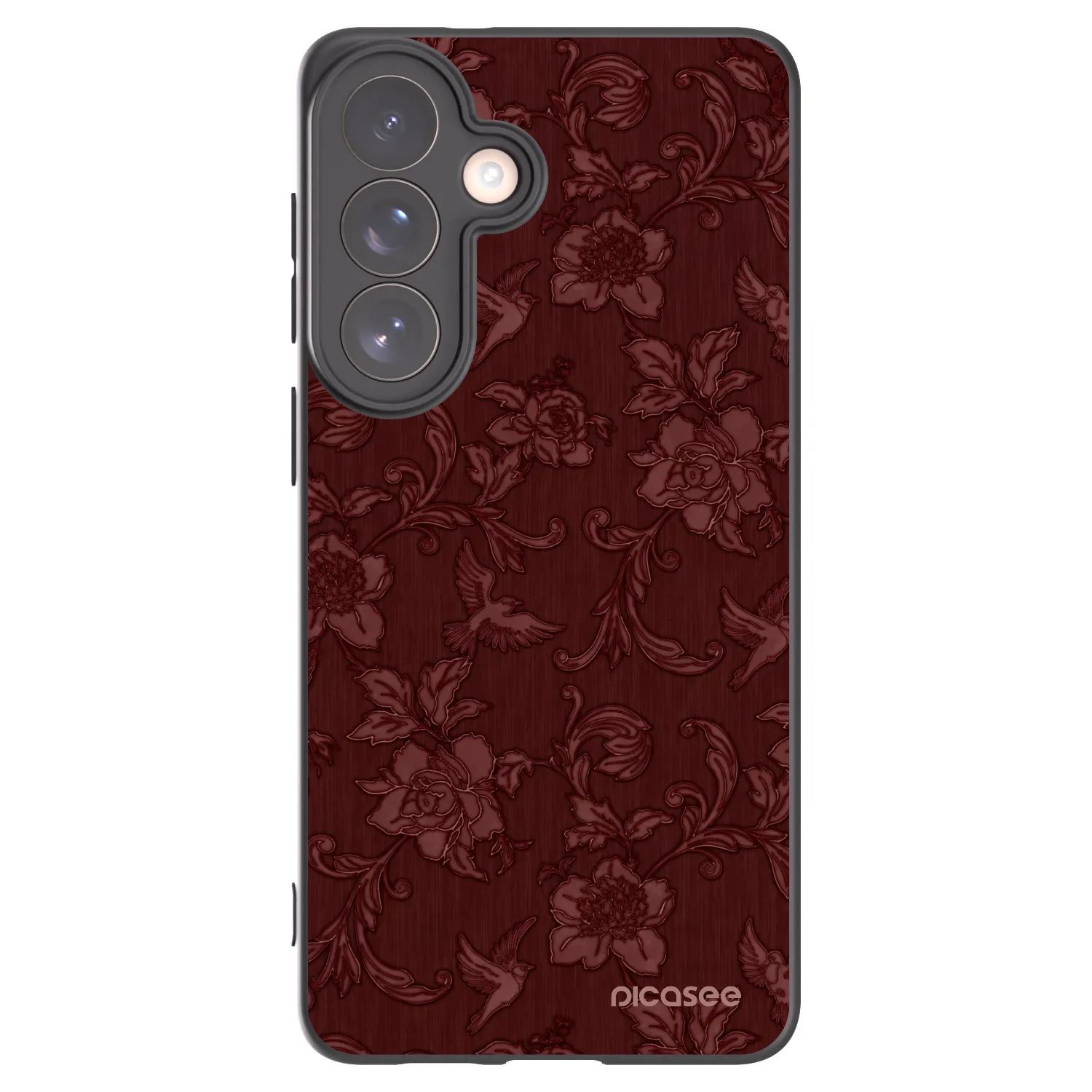 Picasee crna silikonska maskica za Samsung Galaxy S26+ - Red Elegance