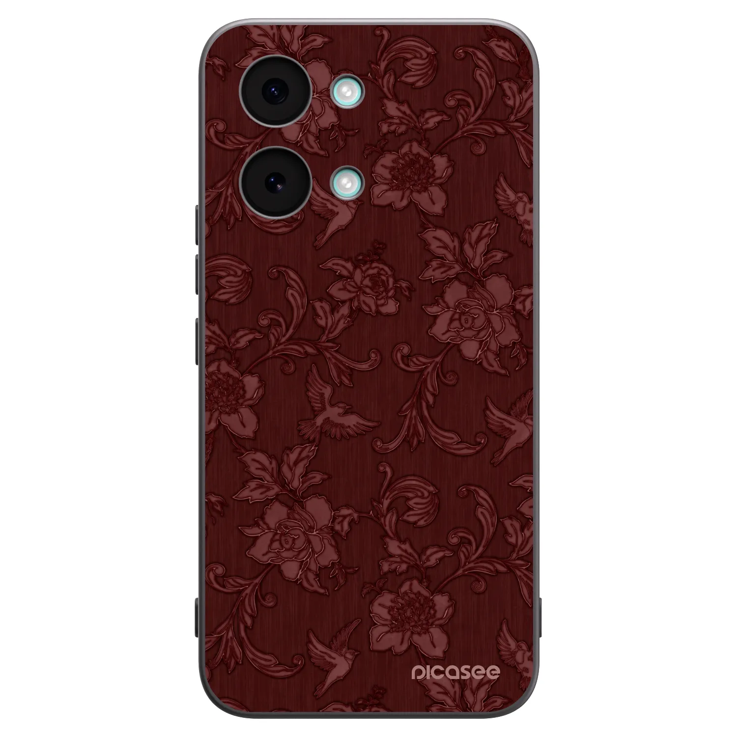 Picasee crna silikonska maskica za Xiaomi Poco X8 Pro Max - Red Elegance