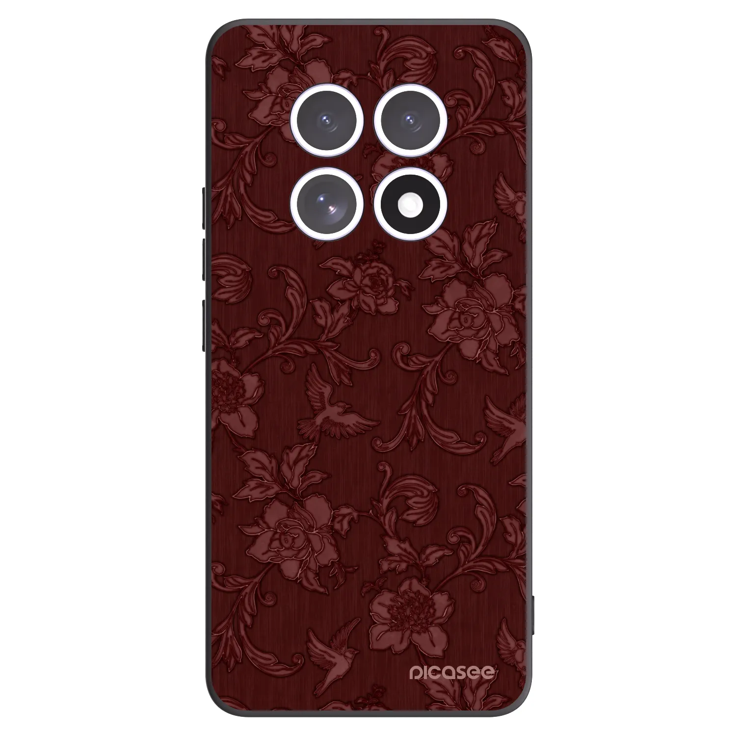 Picasee crna silikonska maskica za Xiaomi Redmi Note 15 5G - Red Elegance