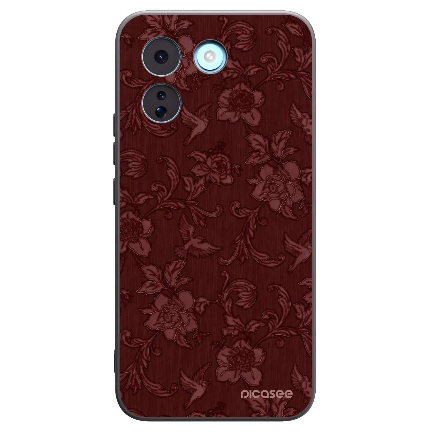 Picasee crna silikonska maskica za Xiaomi Redmi Note 17 Pro MAX 5G - Red Elegance
