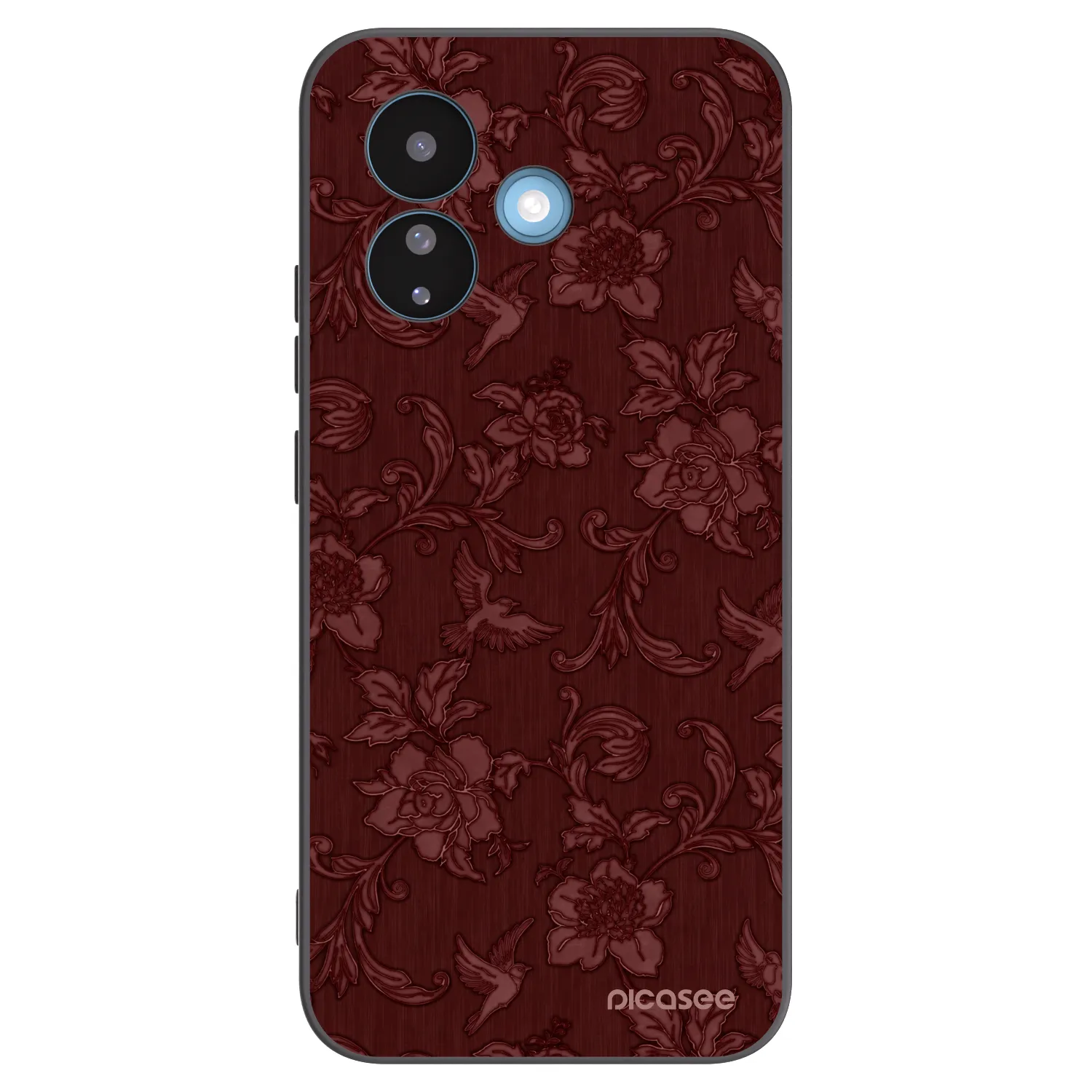 Picasee crna silikonska maskica za Xiaomi Redmi Note 17 Pro 5G - Red Elegance