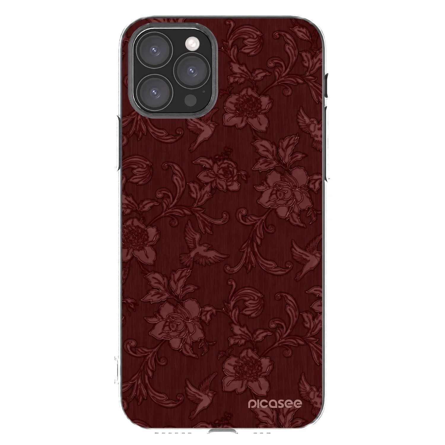 Picasee silikonska prozirna maskica za Apple iPhone 11 Pro - Red Elegance
