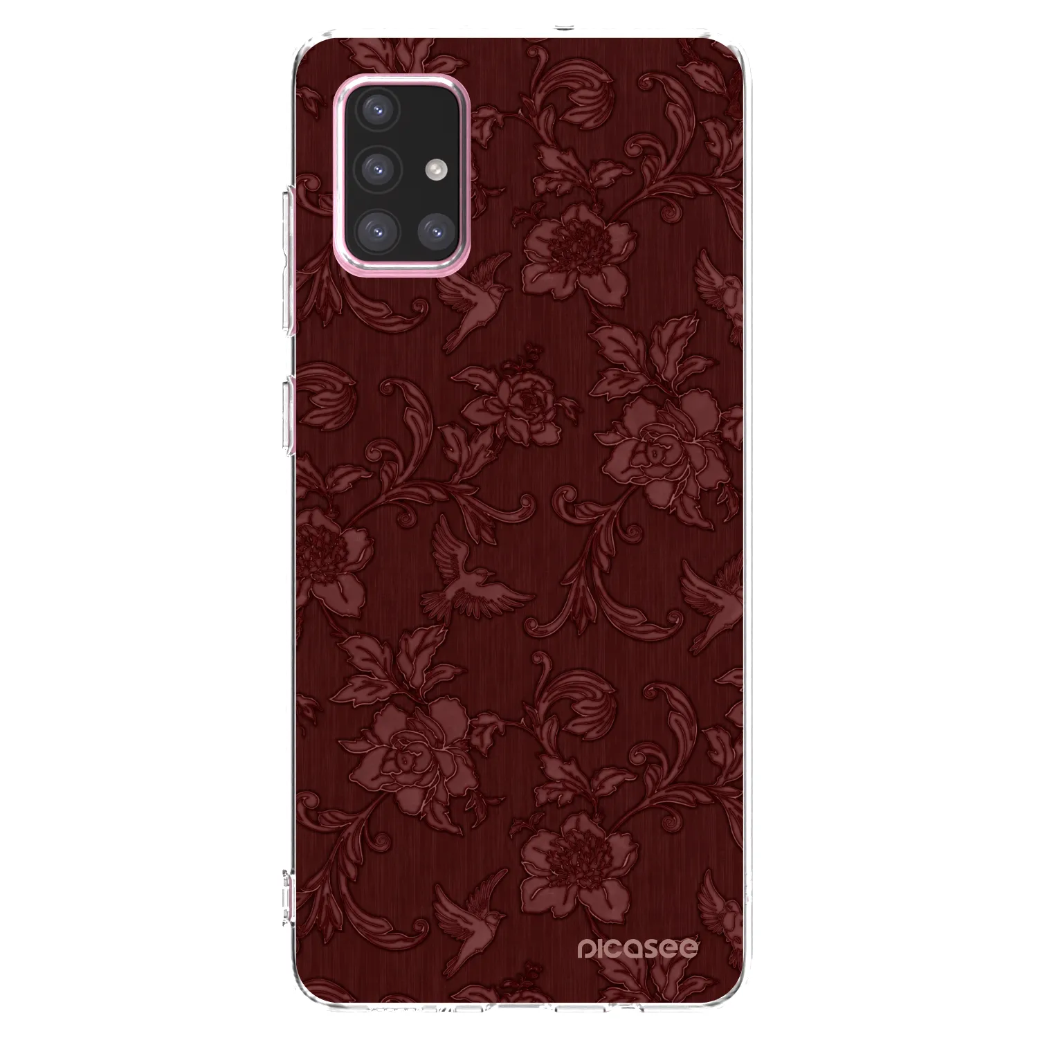 Picasee silikonska prozirna maskica za Samsung Galaxy A71 A715F - Red Elegance
