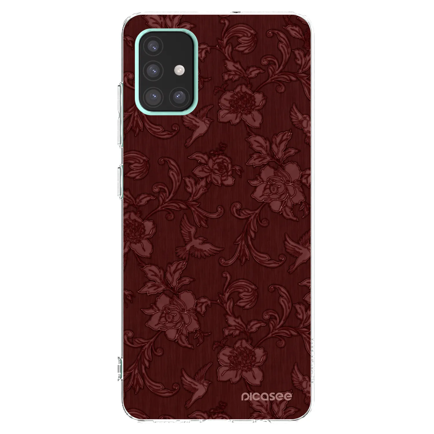 Picasee silikonska prozirna maskica za Samsung Galaxy A51 A515F - Red Elegance