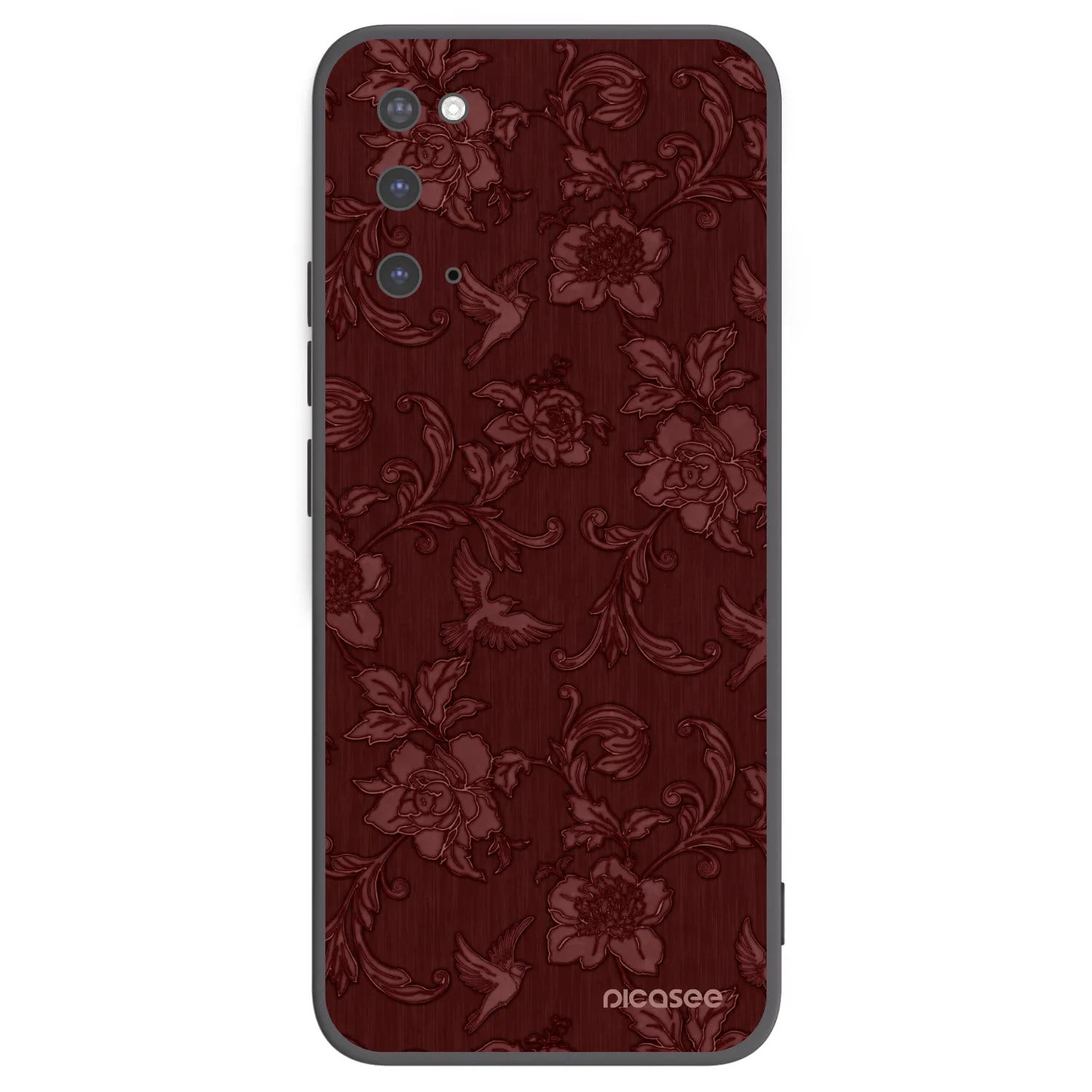 Picasee crna silikonska maskica za Samsung Galaxy S20 G980F - Red Elegance