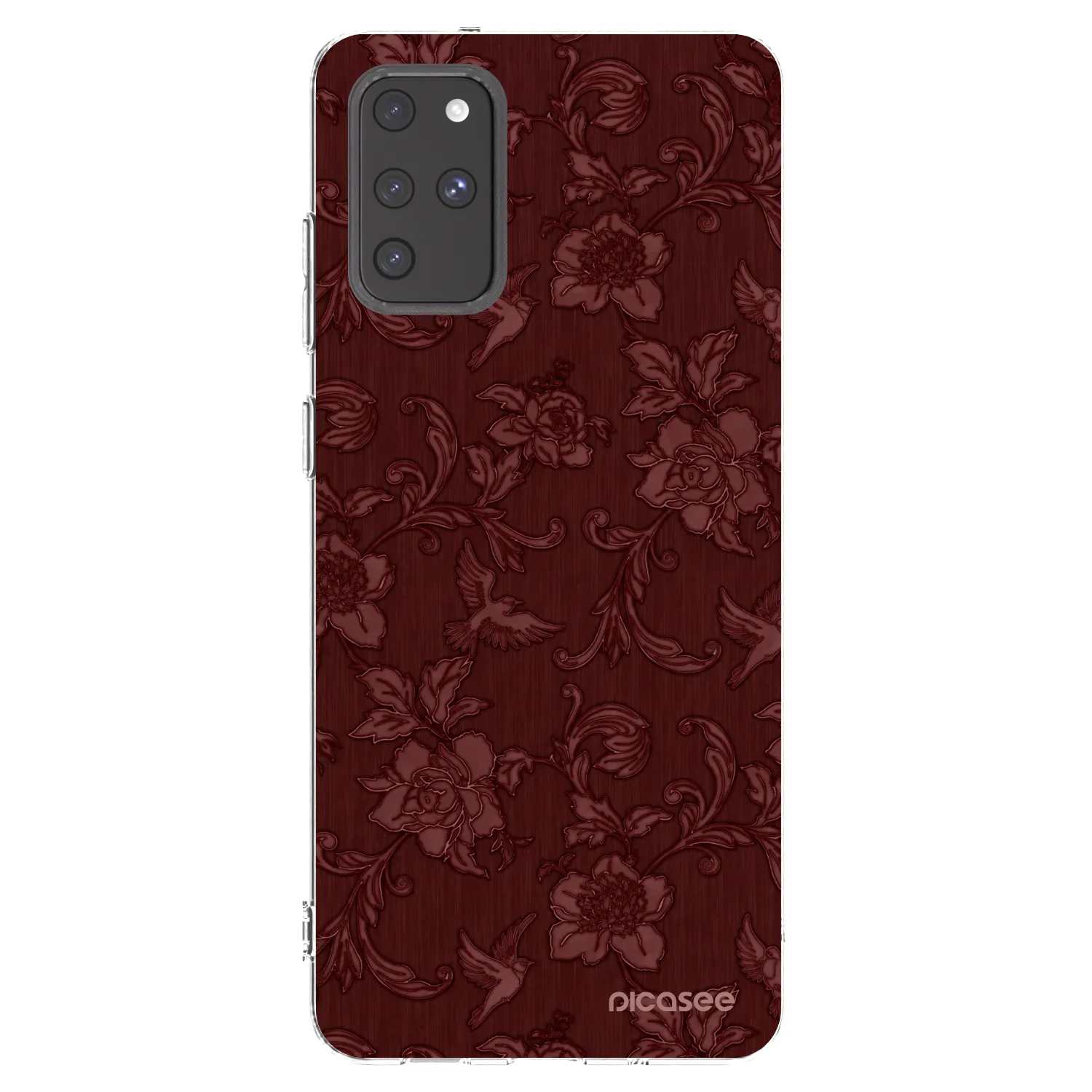 Picasee silikonska prozirna maskica za Samsung Galaxy S20+ G985F - Red Elegance