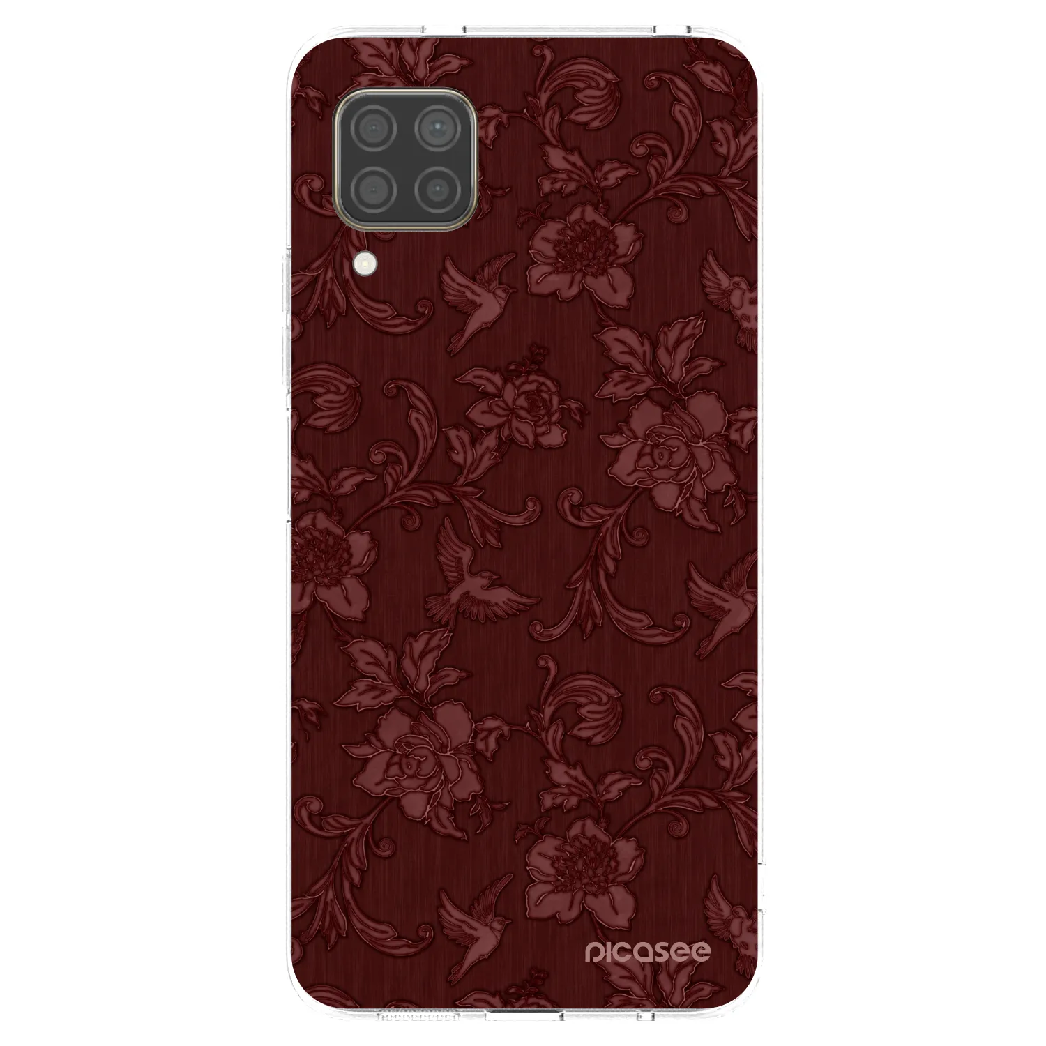 Picasee silikonska prozirna maskica za Huawei P40 Lite - Red Elegance