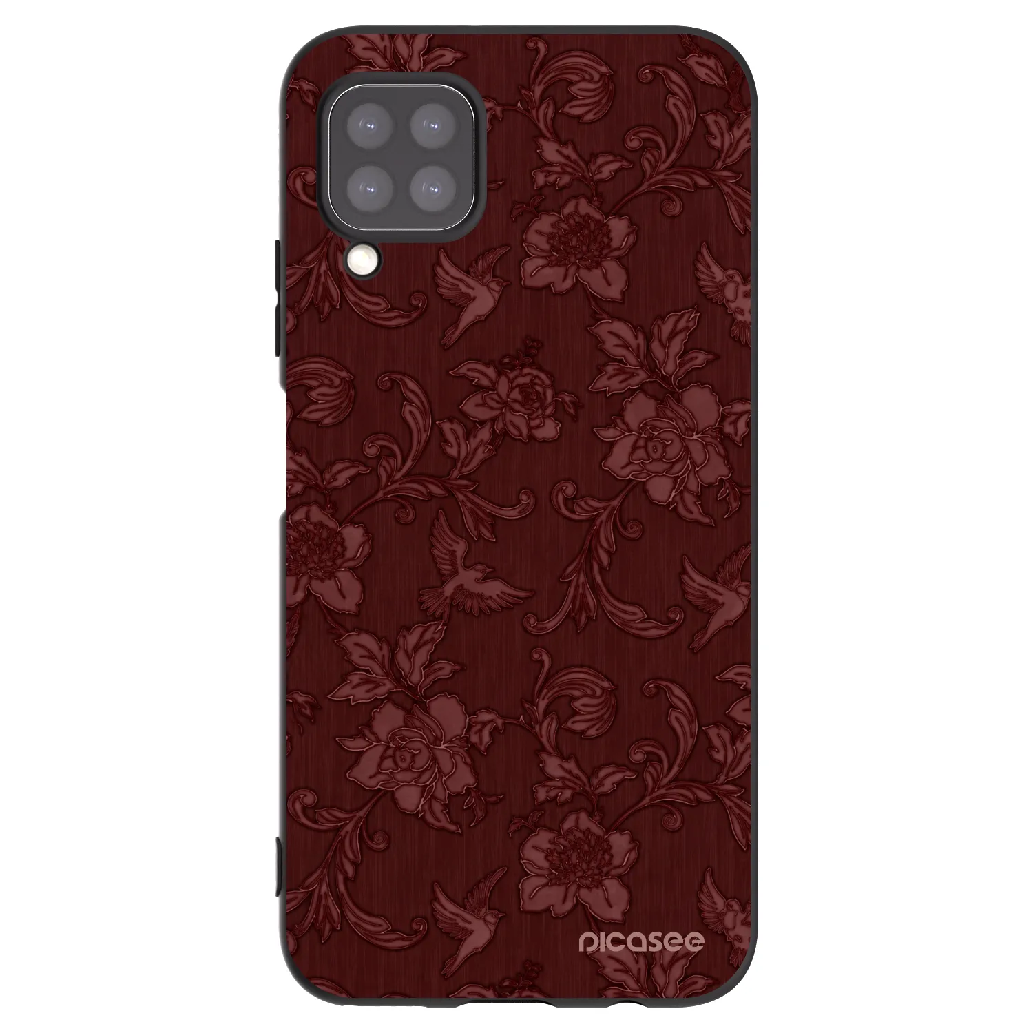 Picasee crna silikonska maskica za Huawei P40 Lite - Red Elegance