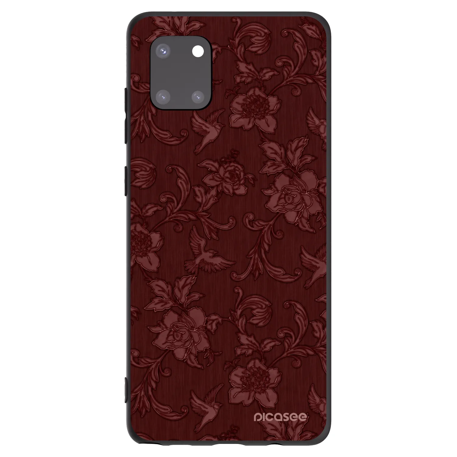 Picasee crna silikonska maskica za Samsung Galaxy Note 10 Lite N770F - Red Elegance