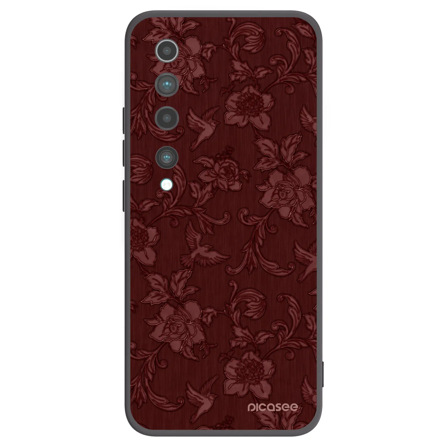 Picasee crna silikonska maskica za Xiaomi Mi 10 - Red Elegance