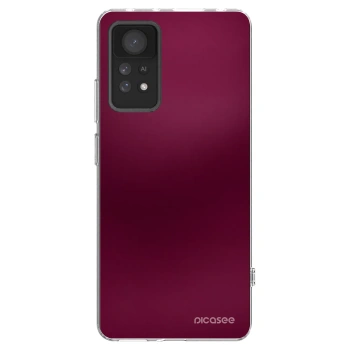 Picasee silikonska prozirna maskica za Xiaomi Redmi Note 11 Pro - Velvet Bordeaux