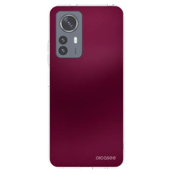 Picasee silikonska prozirna maskica za Xiaomi 12 Pro - Velvet Bordeaux