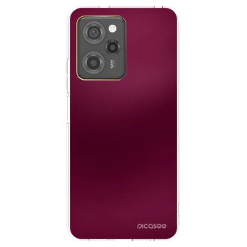 Picasee silikonska prozirna maskica za Xiaomi Poco X5 Pro - Velvet Bordeaux