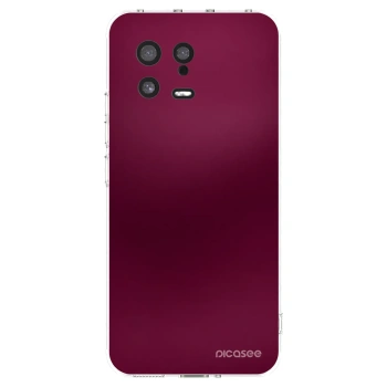 Picasee silikonska prozirna maskica za Xiaomi 13 - Velvet Bordeaux
