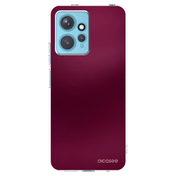 Picasee silikonska prozirna maskica za Xiaomi Redmi Note 12 4G - Velvet Bordeaux