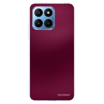 Picasee silikonska prozirna maskica za Honor 70 Lite - Velvet Bordeaux