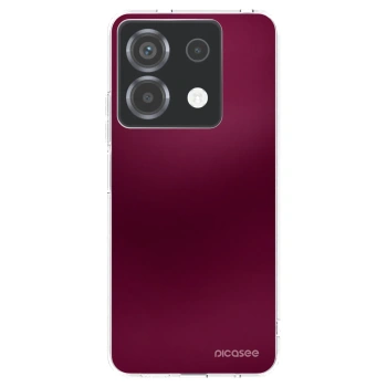 Picasee silikonska prozirna maskica za Xiaomi Poco X6 - Velvet Bordeaux