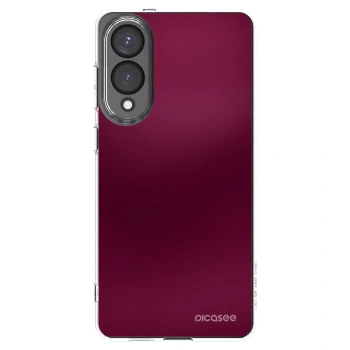 Picasee silikonska prozirna maskica za Samsung Galaxy S25 Edge 5G - Velvet Bordeaux