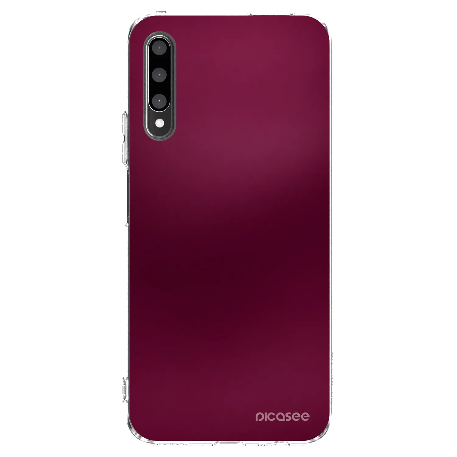 Picasee silikonska prozirna maskica za Honor 9X Pro - Velvet Bordeaux