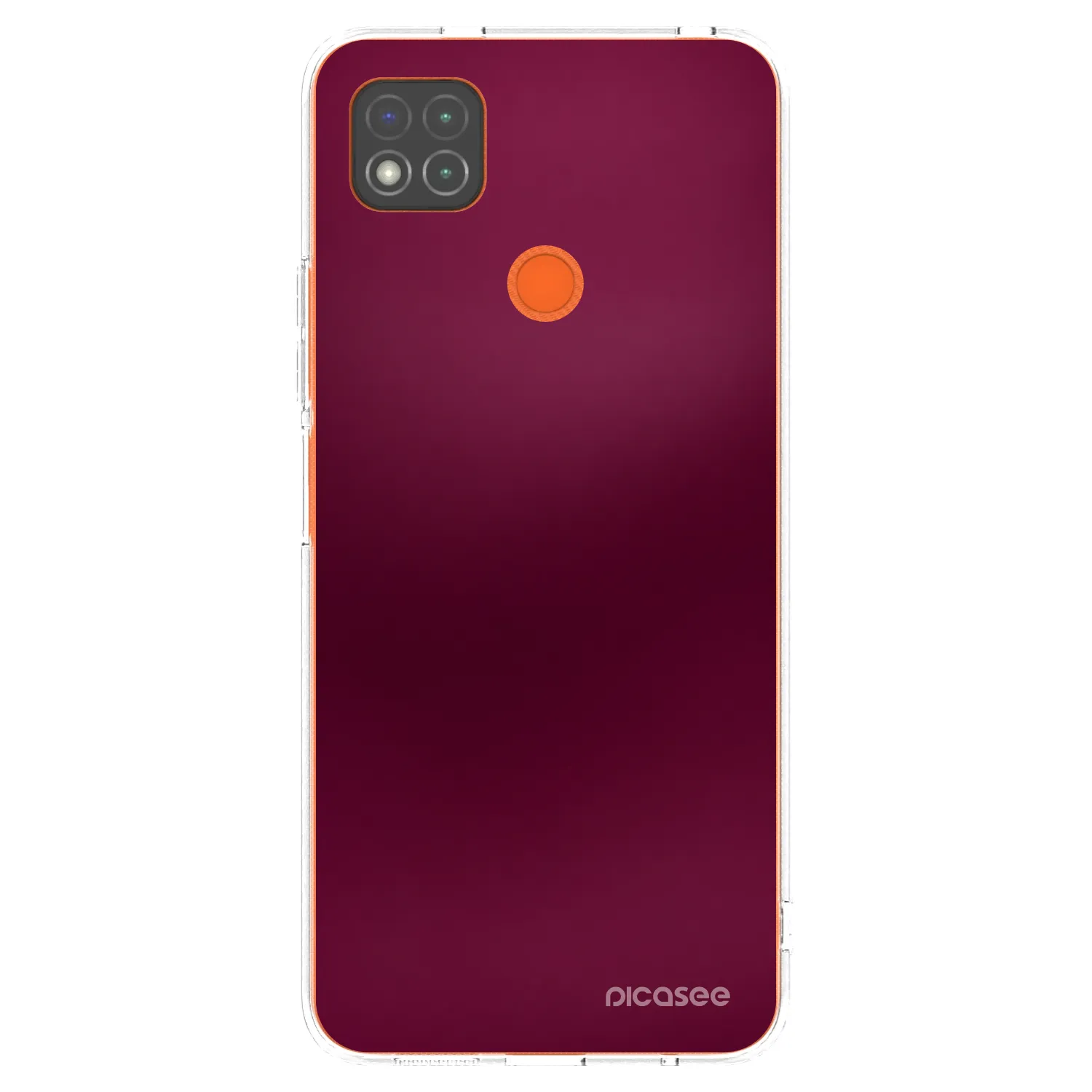 Picasee silikonska prozirna maskica za Xiaomi Redmi 9C - Velvet Bordeaux
