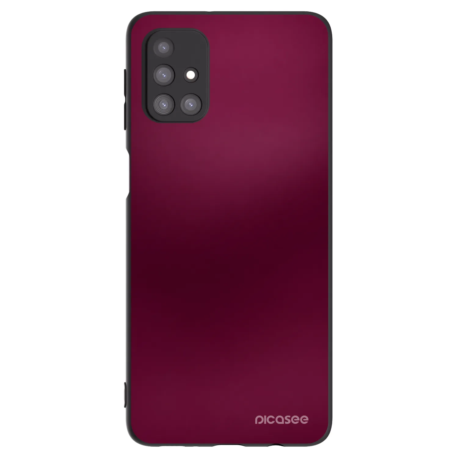 Picasee crna silikonska maskica za Samsung Galaxy M31s - Velvet Bordeaux