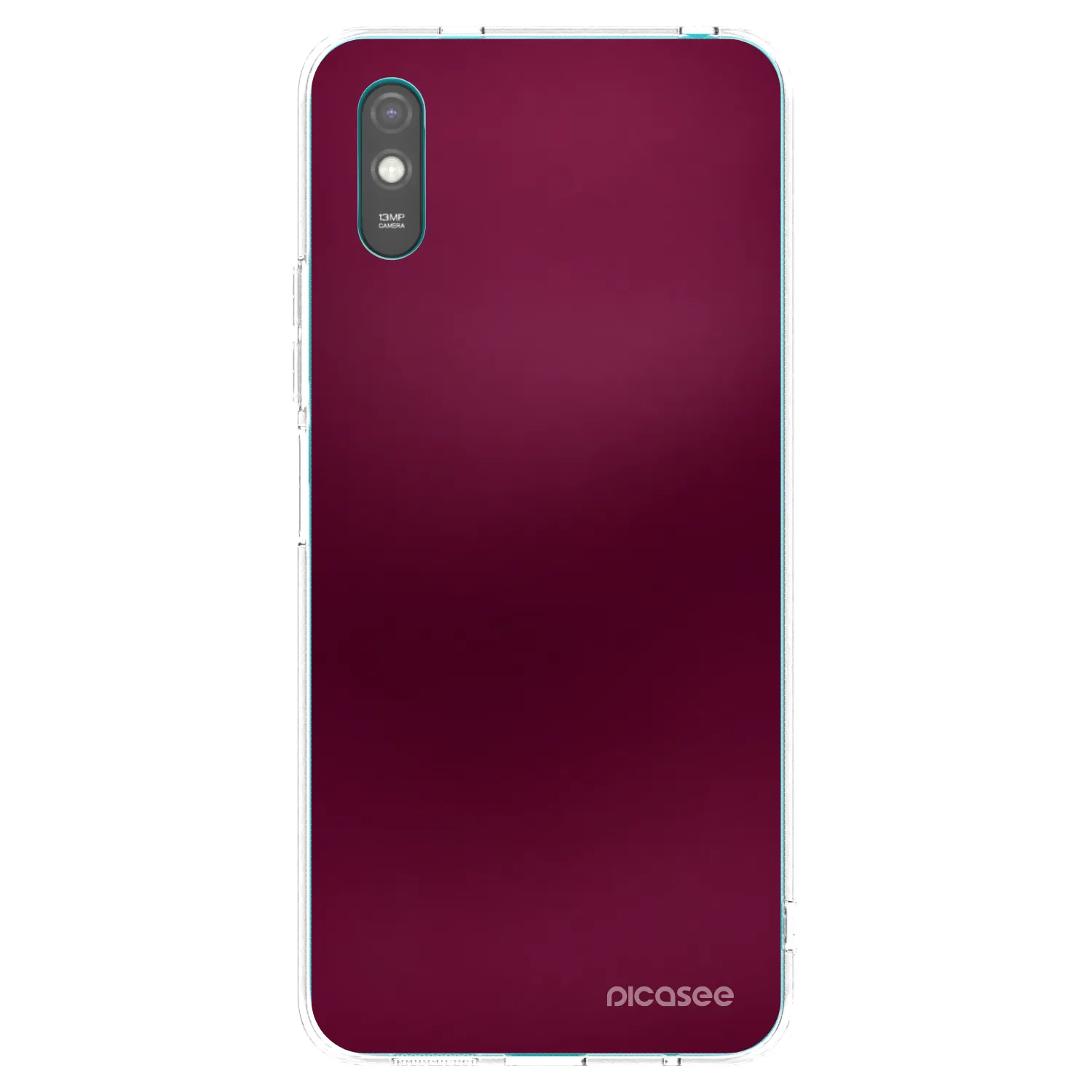 Picasee silikonska prozirna maskica za Xiaomi Redmi 9A - Velvet Bordeaux