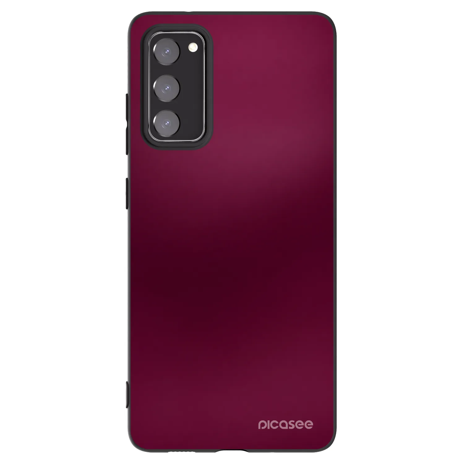 Picasee crna silikonska maskica za Samsung Galaxy S20 FE - Velvet Bordeaux