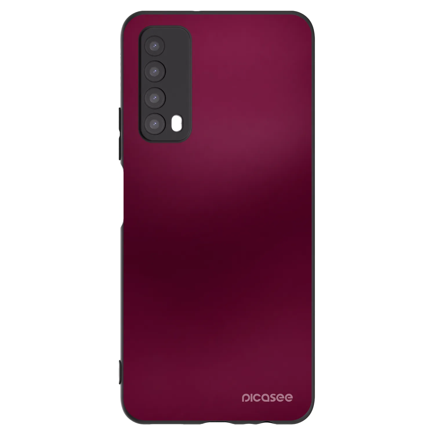Picasee crna silikonska maskica za Huawei P Smart 2021 - Velvet Bordeaux