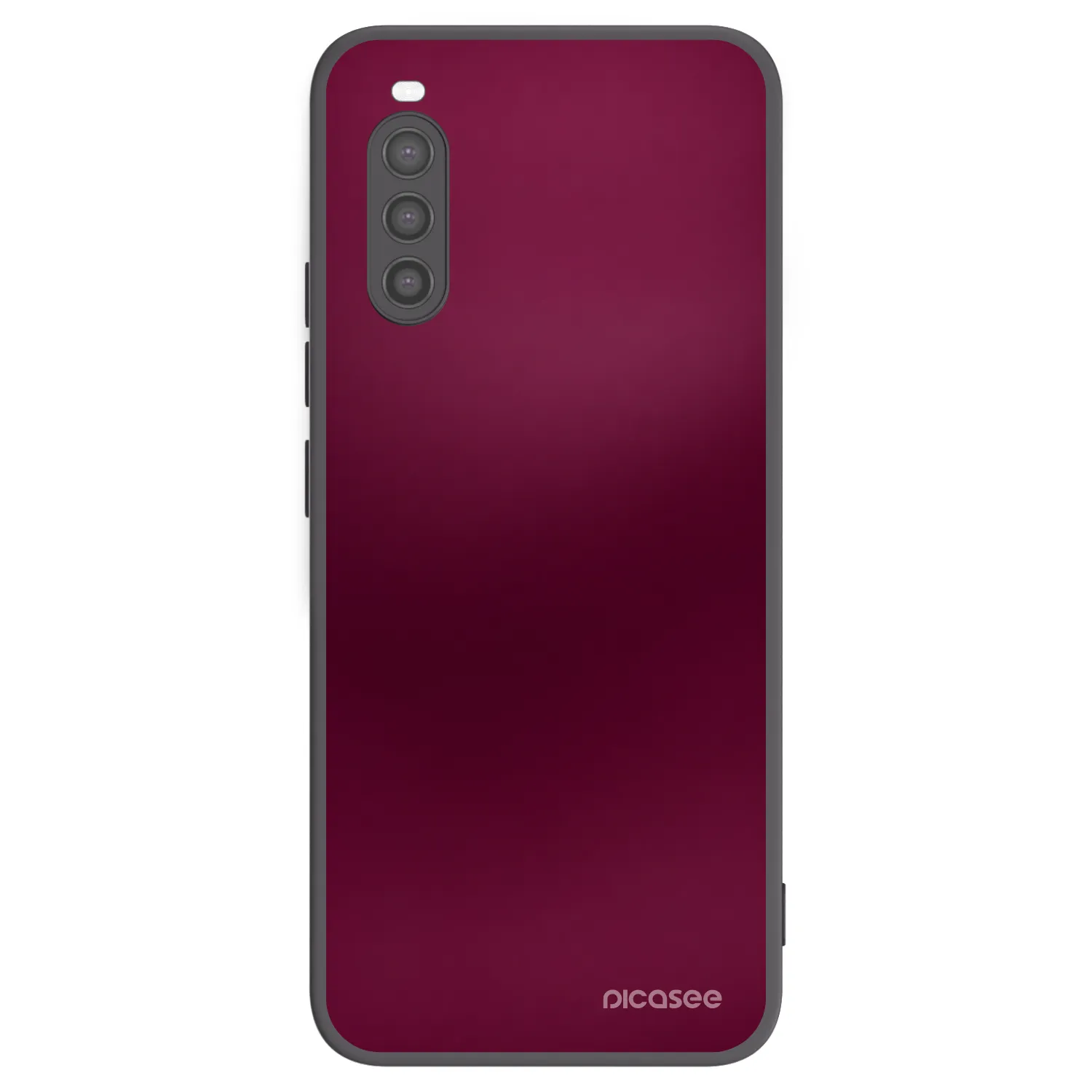 Picasee crna silikonska maskica za Sony Xperia 10 II - Velvet Bordeaux