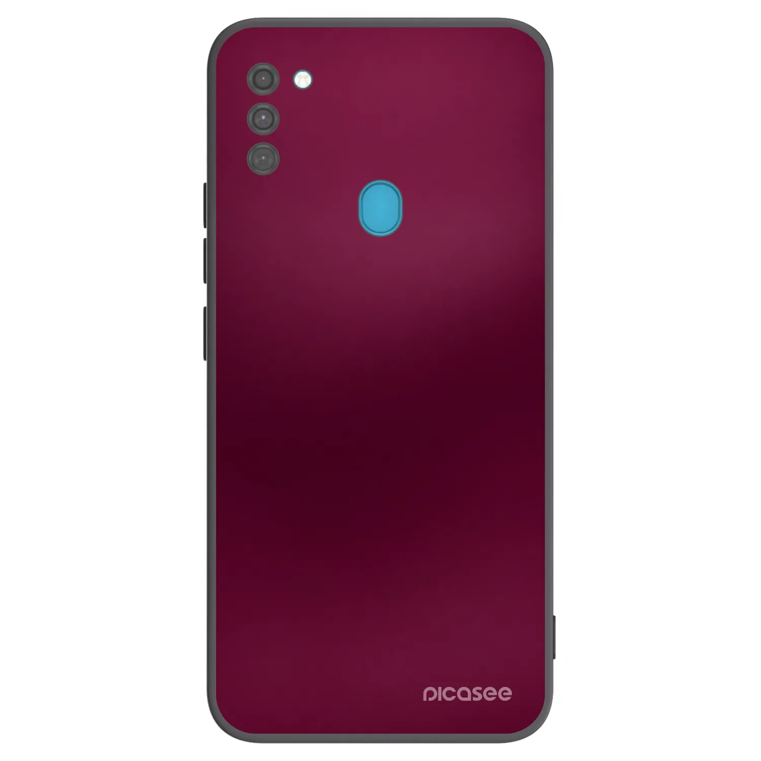 Picasee crna silikonska maskica za Samsung Galaxy M11 - Velvet Bordeaux