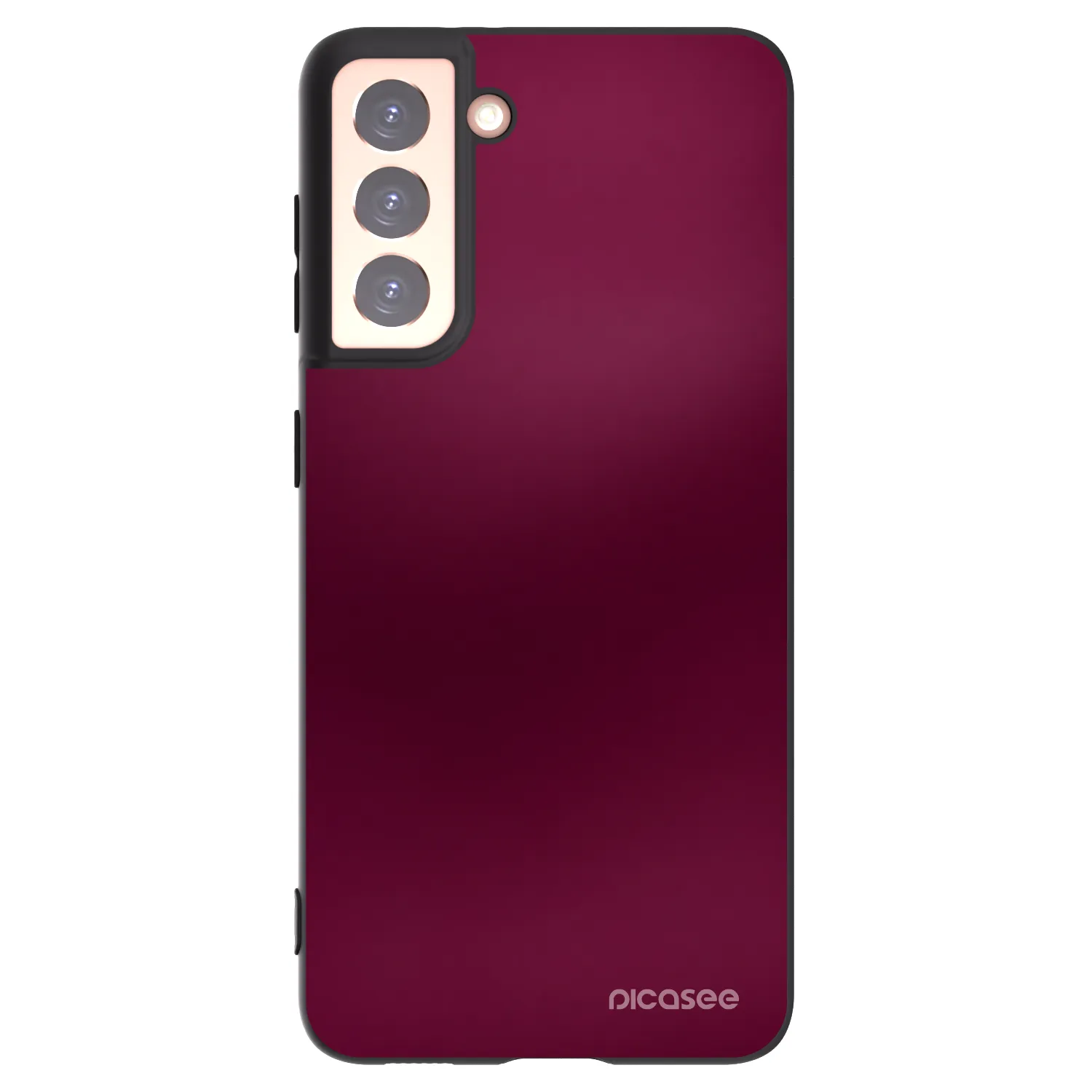 Picasee crna silikonska maskica za Samsung Galaxy S21 5G G991B - Velvet Bordeaux
