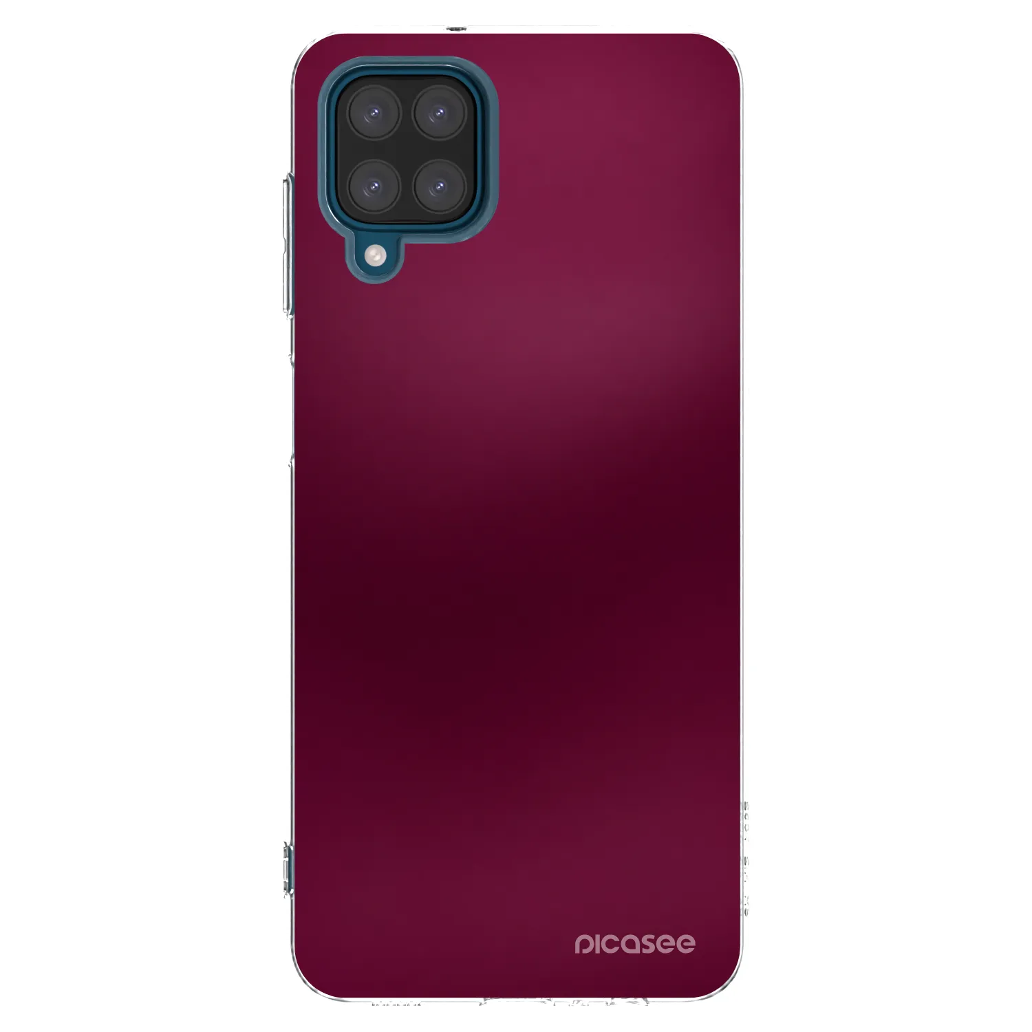 Picasee silikonska prozirna maskica za Samsung Galaxy A12 A125F - Velvet Bordeaux