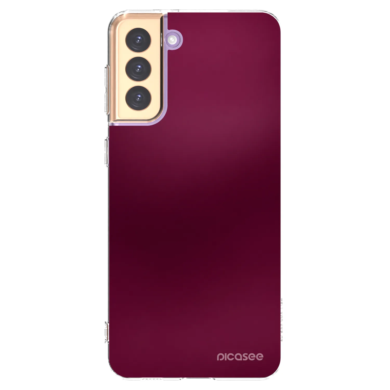 Picasee silikonska prozirna maskica za Samsung Galaxy S21+ 5G G996F - Velvet Bordeaux
