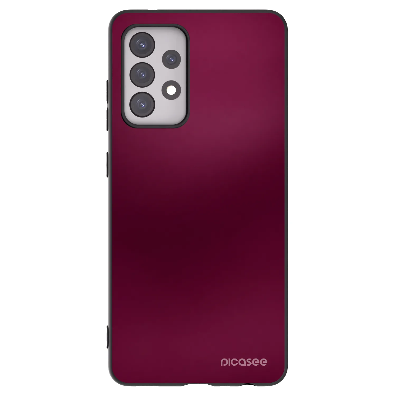 Picasee crna silikonska maskica za Samsung Galaxy A52 5G A525F - Velvet Bordeaux