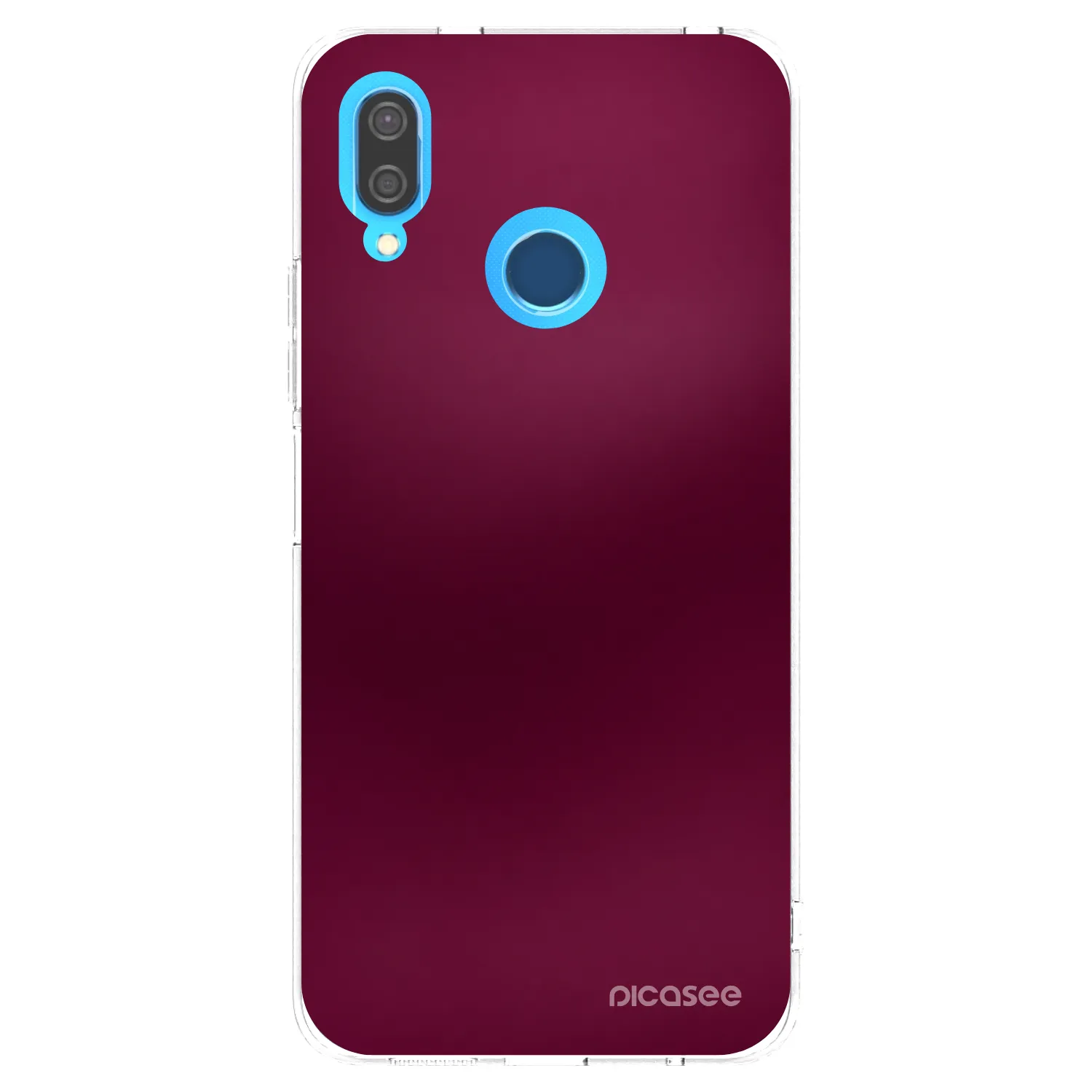 Picasee silikonska prozirna maskica za Huawei P20 Lite - Velvet Bordeaux