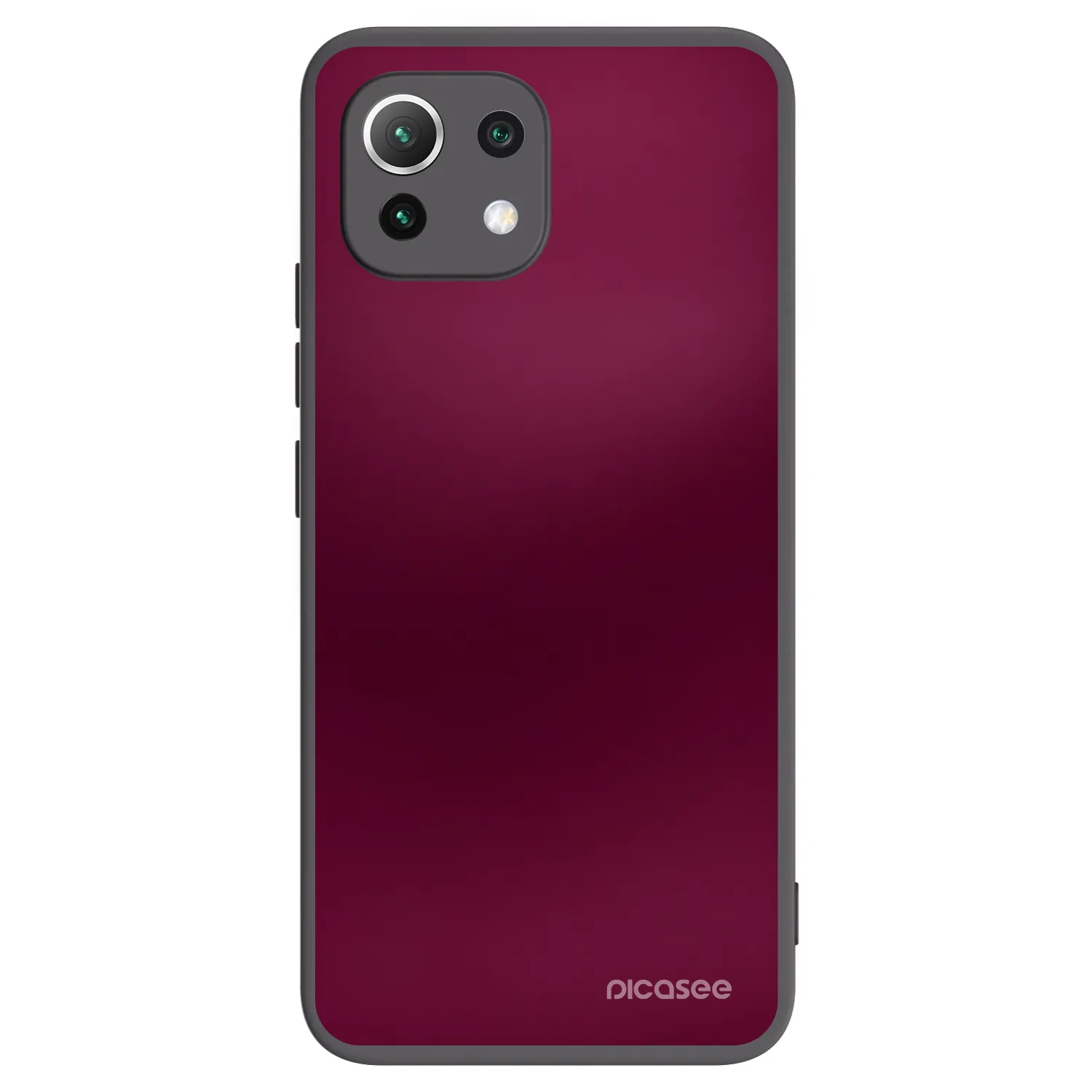 Picasee crna silikonska maskica za Xiaomi Mi 11 Lite - Velvet Bordeaux