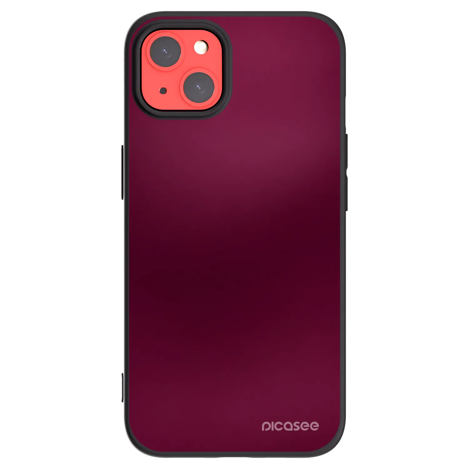 Picasee crna silikonska maskica za Apple iPhone 13 - Velvet Bordeaux