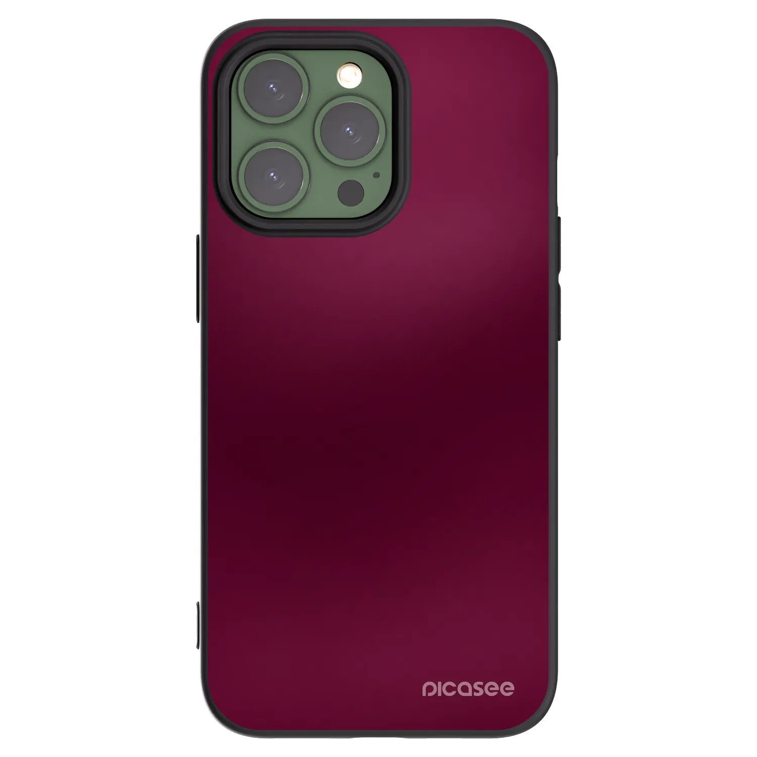 Picasee crna silikonska maskica za Apple iPhone 13 Pro - Velvet Bordeaux