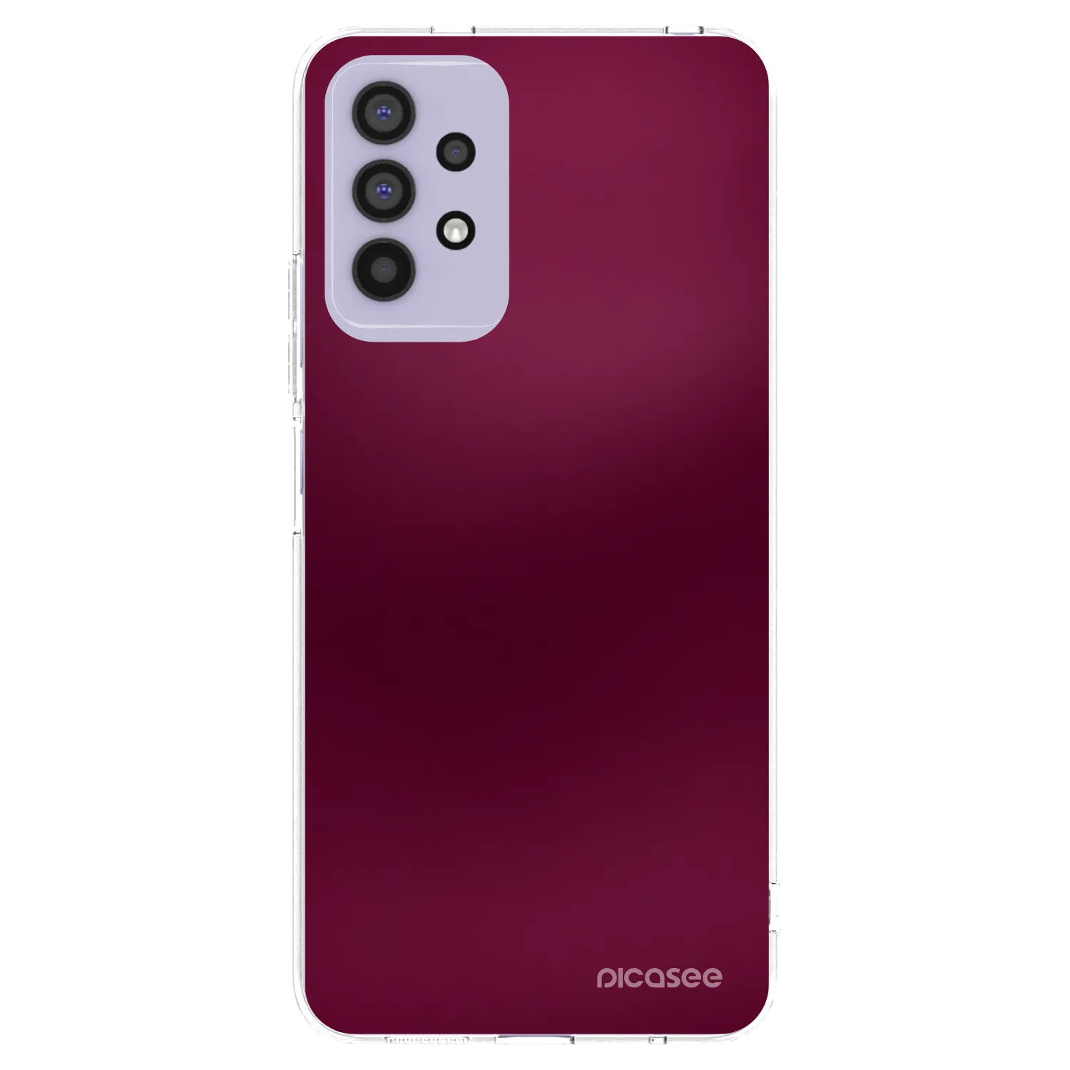 Picasee silikonska prozirna maskica za Samsung Galaxy A32 4G SM-A325F - Velvet Bordeaux