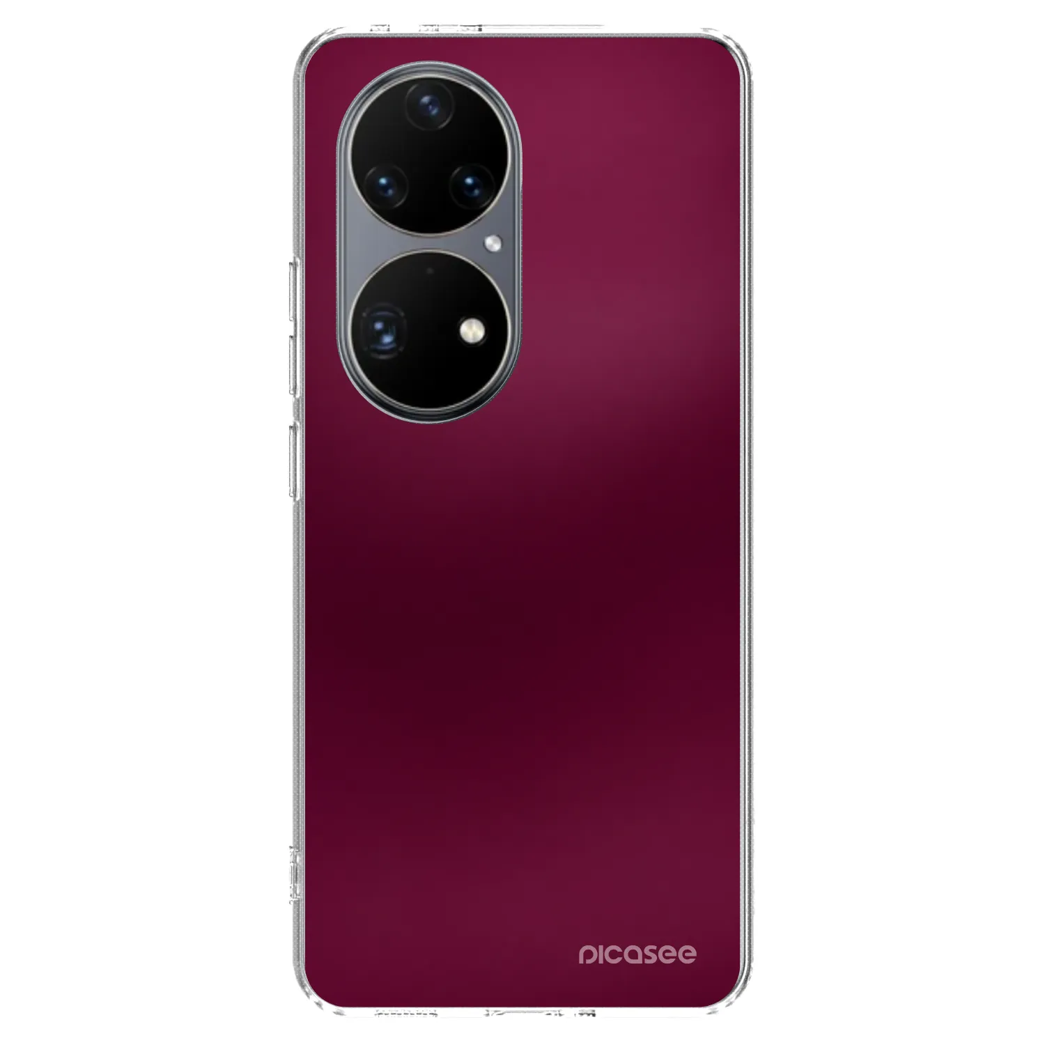 Picasee silikonska prozirna maskica za Huawei P50 - Velvet Bordeaux