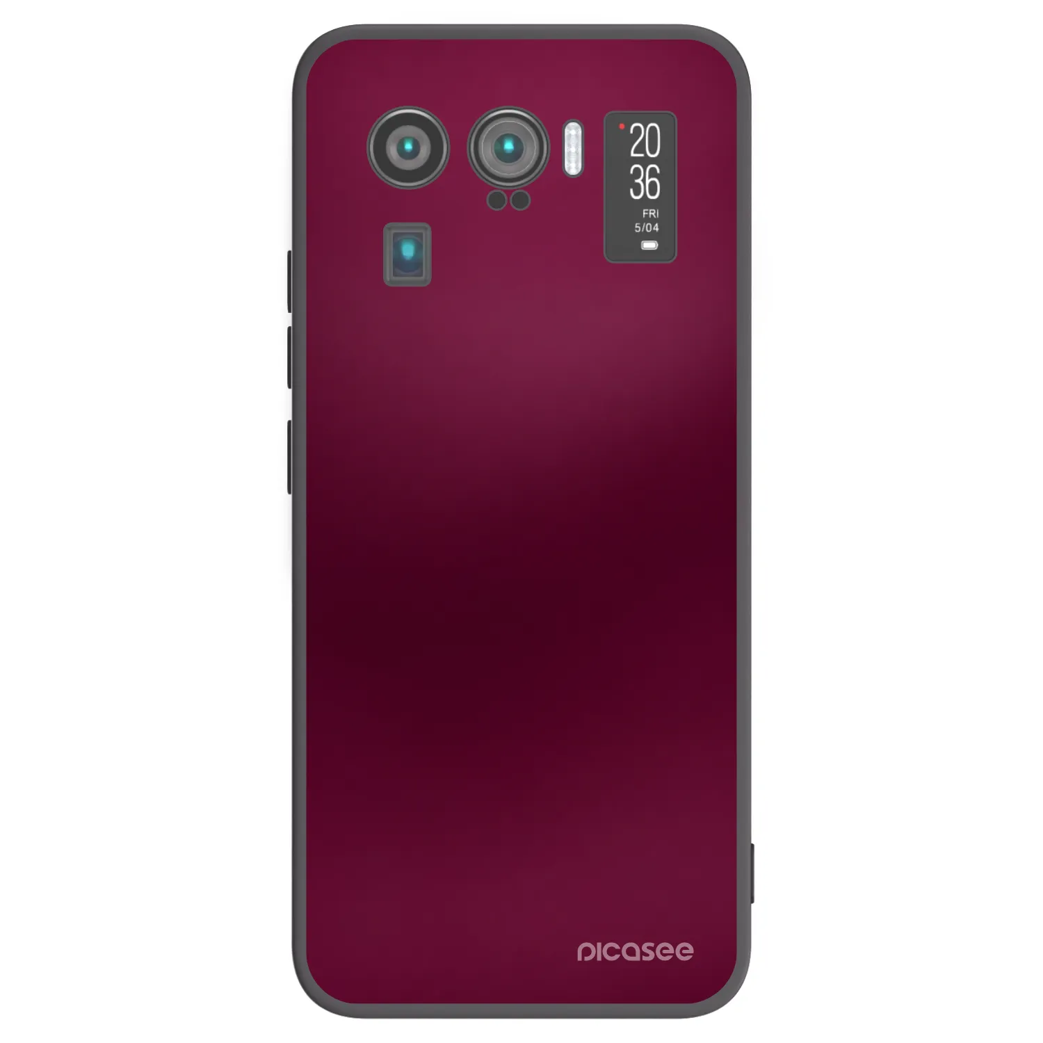 Picasee crna silikonska maskica za Xiaomi Mi 11 Ultra - Velvet Bordeaux