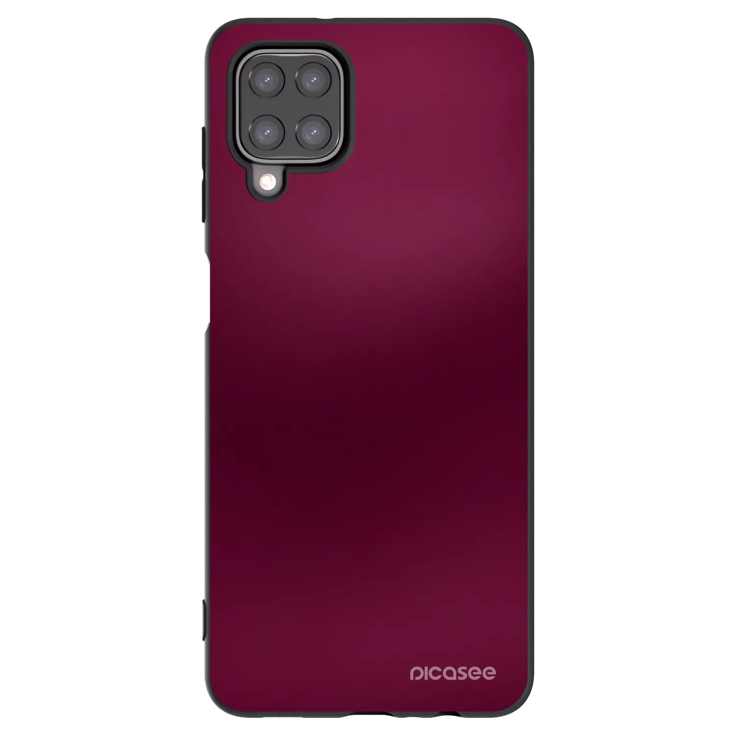 Picasee crna silikonska maskica za Samsung Galaxy M12 M127F - Velvet Bordeaux