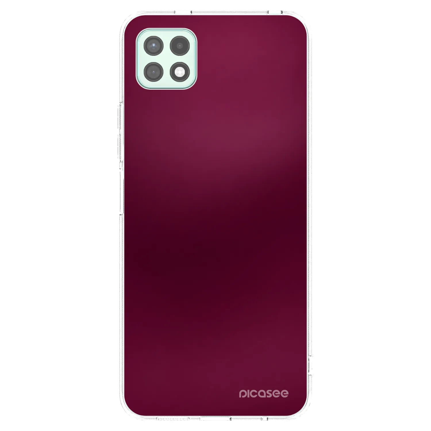 Picasee silikonska prozirna maskica za Samsung Galaxy A22 A226B 5G - Velvet Bordeaux
