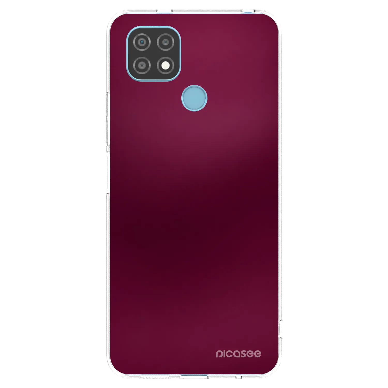 Picasee silikonska prozirna maskica za Realme C21 - Velvet Bordeaux