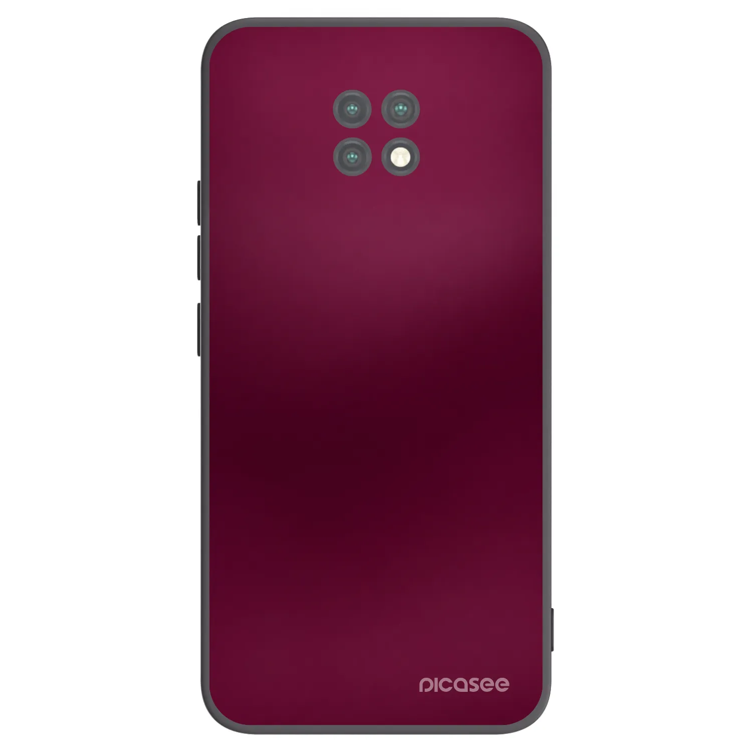 Picasee crna silikonska maskica za Xiaomi Redmi Note 9T - Velvet Bordeaux