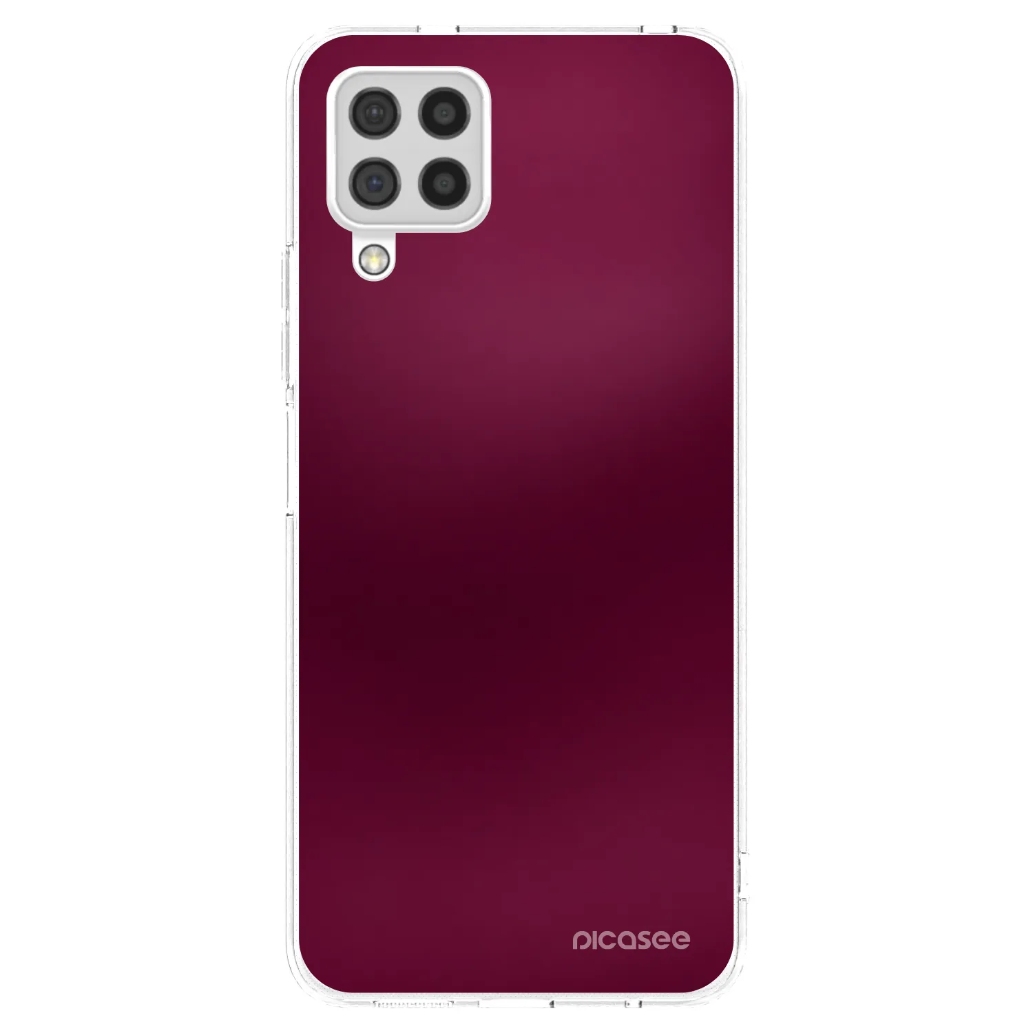 Picasee silikonska prozirna maskica za Samsung Galaxy A22 A225F 4G - Velvet Bordeaux