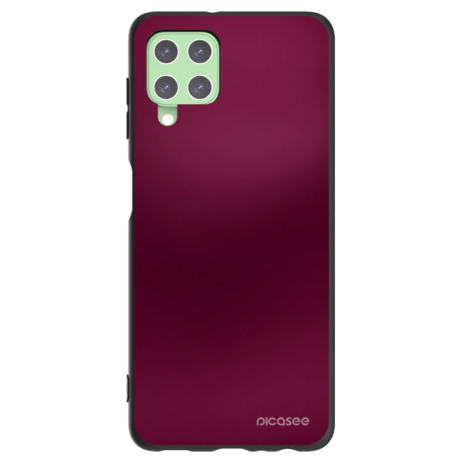 Picasee crna silikonska maskica za Samsung Galaxy A22 A225F 4G - Velvet Bordeaux